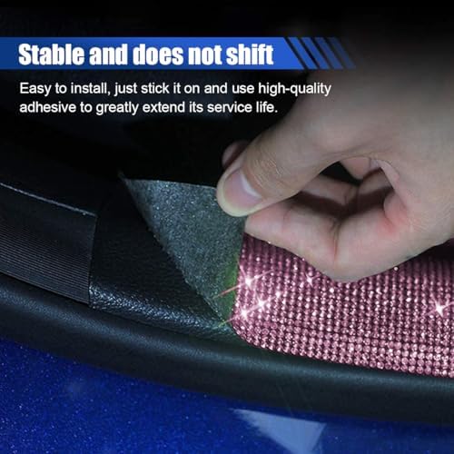2PCS Car Door Edge Entry Guard, Bling Rhinestone Car Anti-Collision Adhesive - Image 6