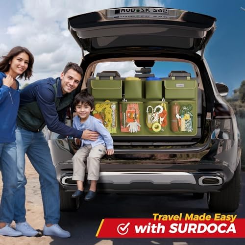 SURDOCA Car Trunk Organizer, LARGE CAPACITY Car Storage Bag - Image 6