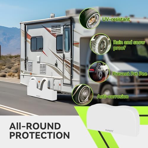 RVMATE RV Tire Covers, Dual Axle Wheel Cover, 2 Pack, Fit 27"-30" Dia. Tire - Image 2