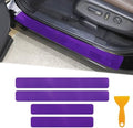 4PCS Car Door Sill Protector 3D Carbon Fiber by LANZMYAN