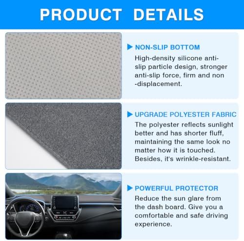 Autorder Gray Dashboard Cover Mat - Image 6