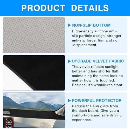Autorder Dashboard Cover Mat for 2024 2025 2026 Ford Ranger Accessories Dash - Image 6