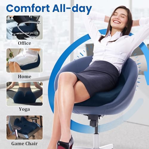 CushZone Ergonomic Seat Cushion, Sciatica Support - Image 5