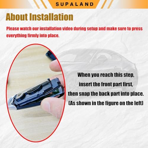 SUPALAND Key Fob Shell Case Cover Replacement Fits - Image 3