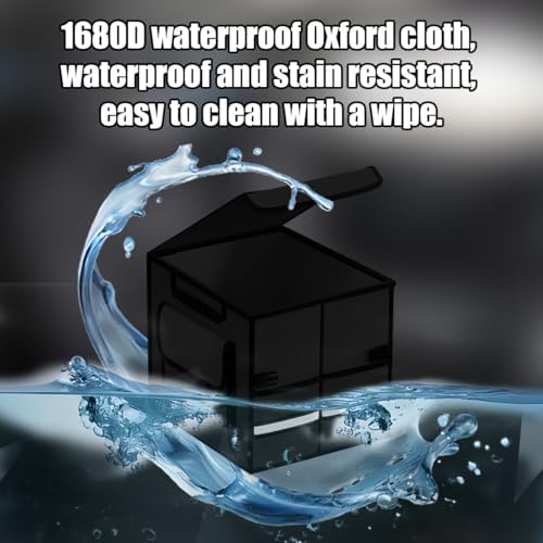 Car Trunk Organizer with Lid Collapsible Oxford Cloth Black - Image 3