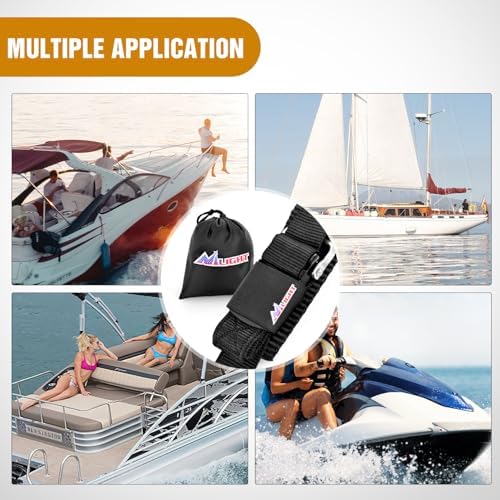Nilight Tie Down Kits 2 PCS 2" x 48" Adjustable Boat Trailer Straps - Image 7