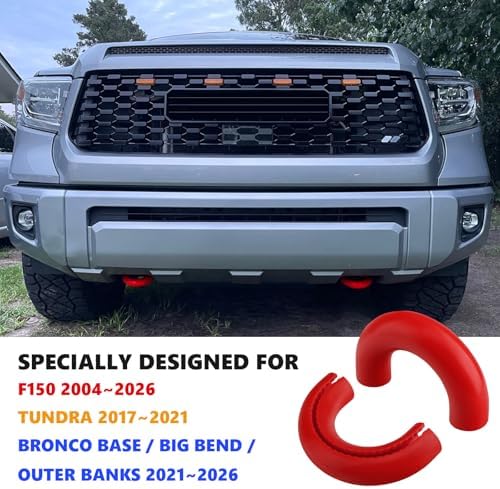 Tow Hooks Covers for F150 2004-2026/Bronco 2021-2026/Tundra Red - Image 2