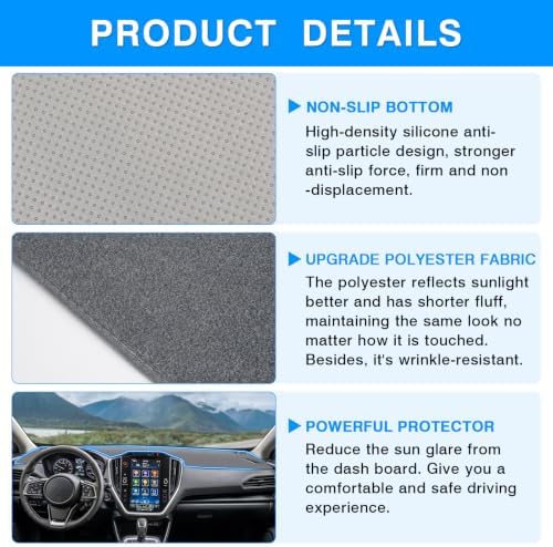 Autorder Gray Dashboard Cover Mat - Image 6