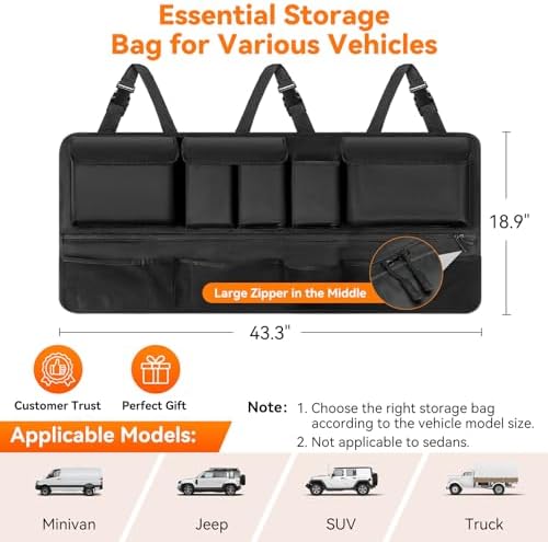 Trunk Organizer for SUV, Car Organizers and Backseat Hanging Storage - Image 7