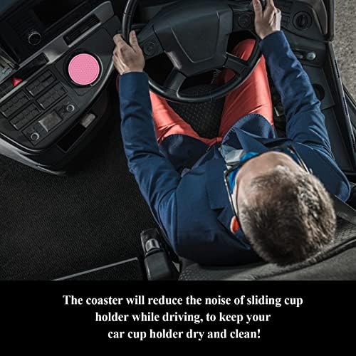 4 Pack Car Coasters, 2.75inch Universal Non-Slip Car Cup Holder Coaster - Image 6