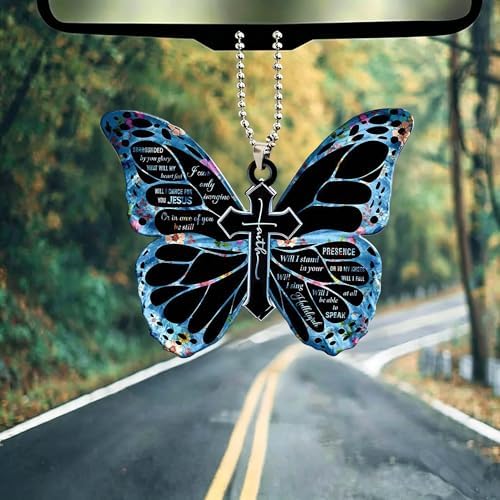 Butterfly Car Hanging Ornament, Hanging Charm Home Decoration Keepsake - Image 3