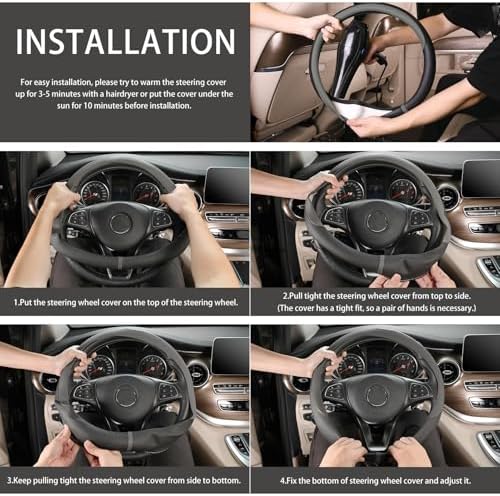 COFIT Breathable Car Steering Wheel Cover 15 inch Auto Universal Leather Wrap - Image 6