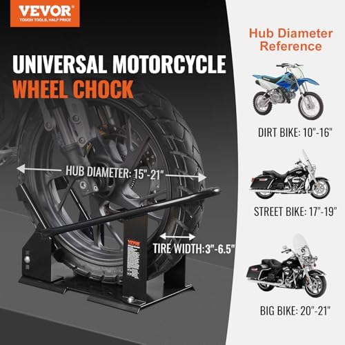 VEVOR Motorcycle Wheel Chock, Max. 1800 lbs Heavy Duty Motorcycle Stand - Image 2