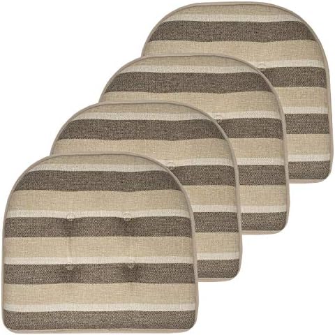 Sweet Home Collection Chair Cushion Memory Foam Pads Tufted Slip Non Skid by SweetHomeCollection