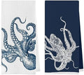 Coastal Octopus Bathroom Decor Set by Geqtt