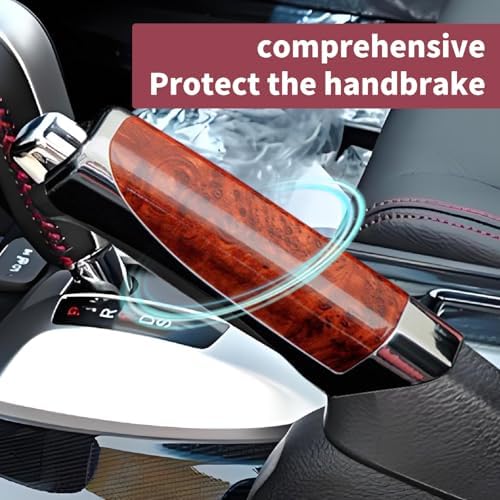 2， 1 Pcs Car Handbrake Cover， Car Decor Accessory Handbrake Grip Cap, Peach - Image 4