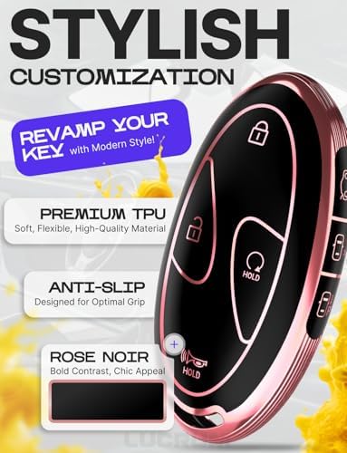 Lucrum Compatible with Hyundai Key Fob Cover & Keychain - Image 3