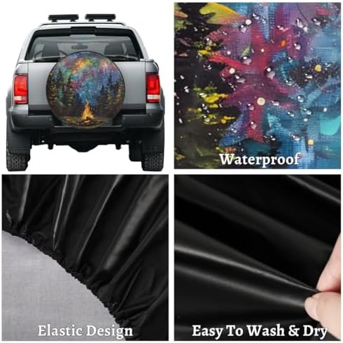 Galaxy Forest Spare Tire Cover Dust-Proof Wheel Protector - Image 4