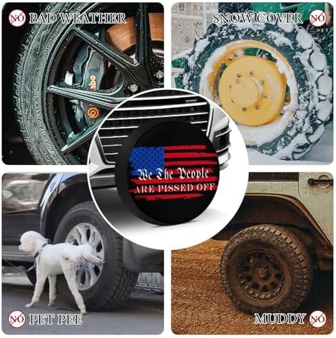 We The People are Pissed Off Tire Covers, Dust-Proof Weatherproof Wheel Covers - Image 4