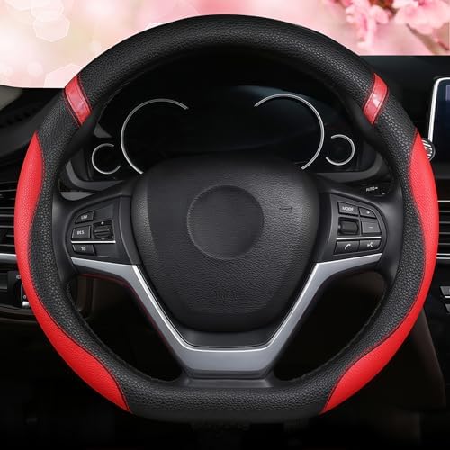 Cxtiy D-Shaped Flat Bottom Steering Wheel Cover by Cxtiy