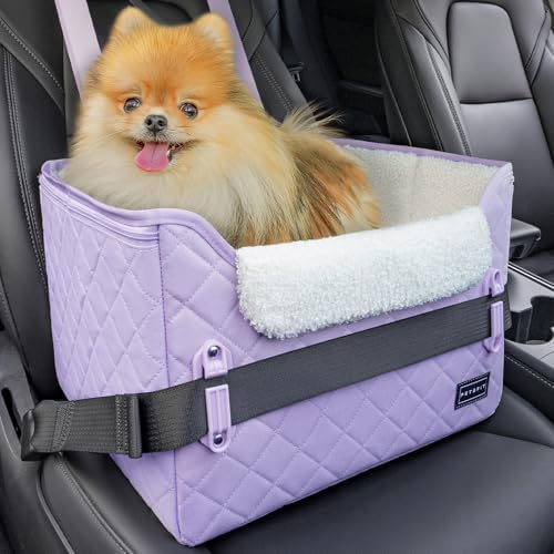 PETSFIT Dog Car Seats for Small Dogs – Patented Safety Buckles – Safety Tether by Petsfit