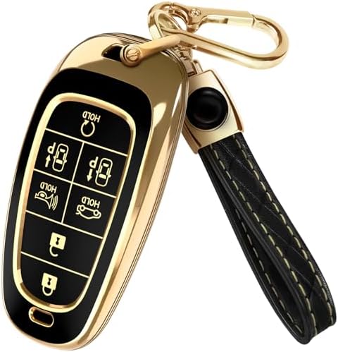 Lucrum Compatible with Hyundai Key Fob Cover & Keychain by Lucrum