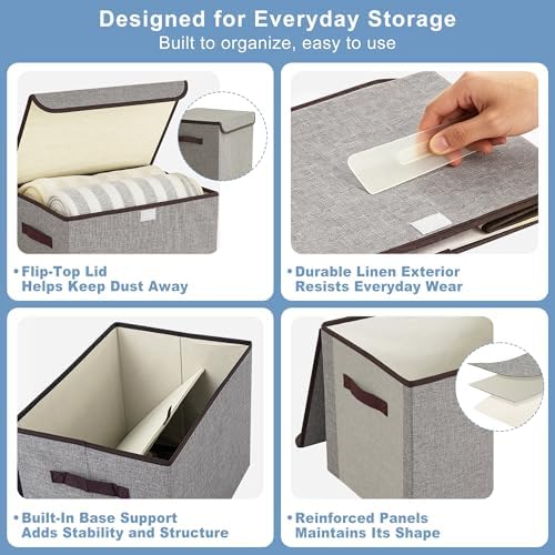 Bagnizer Large 42 Quarts Fabric Storage Bins - Image 6