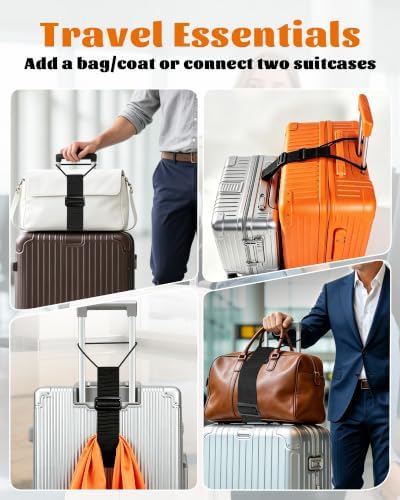 2-Pack Strong Adjustable Luggage Connector Straps - Image 7