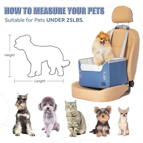 PETSFIT Dog Car Seats for Small Dogs–Patented Safety Buckles–Safety - Image 6
