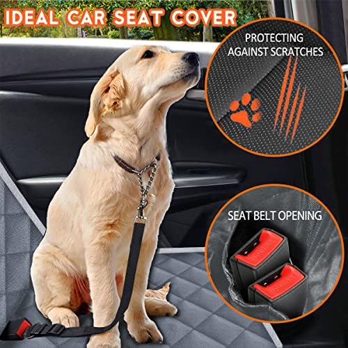 Yuntec Dog Car Cover for Back Seat Pet Car Seat Cover Protector - Image 5
