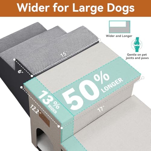 Zerbuger Dog Stairs with Storage - Image 3
