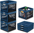 CleverMade Collapsible Milk Crate - 25L - Ocean by CleverMade