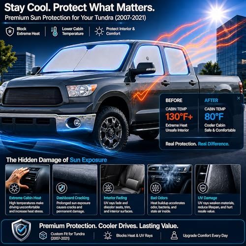 Front Windshield ＆ Side Window Sun Shade - Image 2