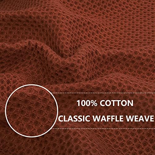 Homaxy 100% Cotton Waffle Weave Kitchen Dish Cloths 8-Pack - Image 2