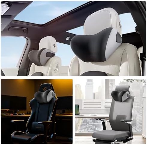 BEBAS Ergonomic Car Headrest Pillow, Memory Foam Neck Support - Image 3