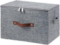 Storage Bins with Zipper Lids Decorative Lidded Baskets Boxes by VinneGenzz