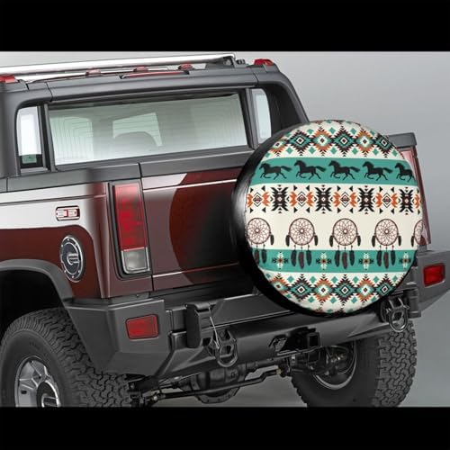 Native American Horse Spare Tire Cover Wheel Protector Universal Fit - Image 3