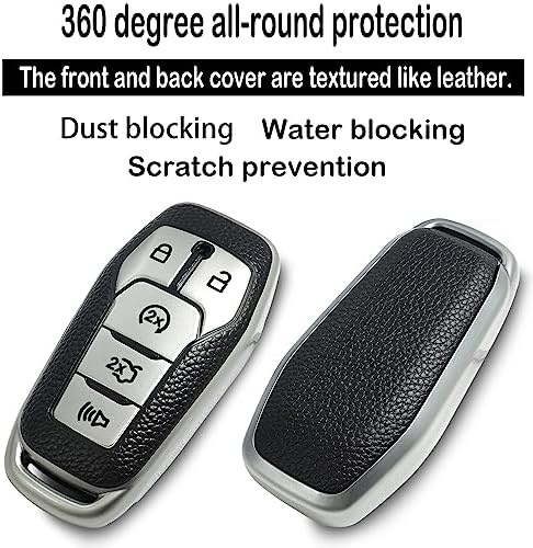 Kirsnda for Ford Key fob Cover, Texture Protective Case - Image 3