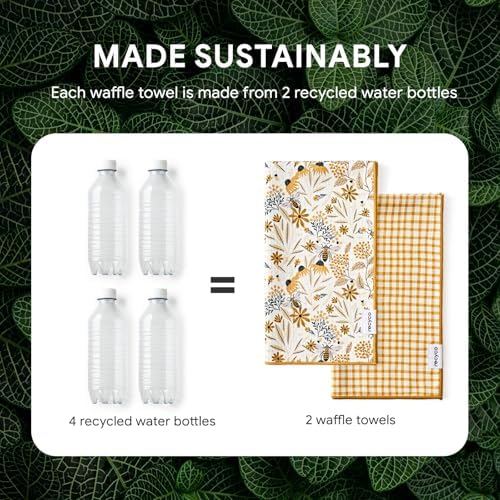 RECYCO Waffle Kitchen Towel Set of 2 - Image 6