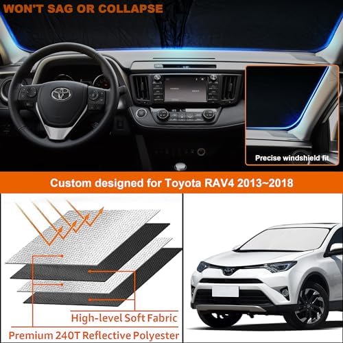 Foldable Front Windshield Sunshade fit - Image 7