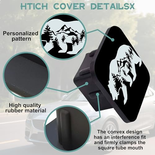 Trailer Hitch Cover, Bear Mountains Tow Hitch Cover - Image 4