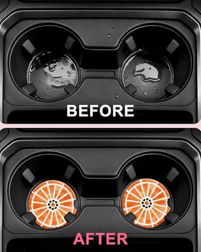 Swooflia 2 Pack Absorbent Ceramic Car Coasters - Image 4