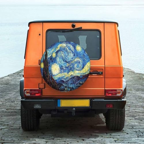 Abstract Starry Sky Spare Tire Cover - Image 2