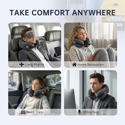 Neck Pillow Memory Foam Adjustable Clasp - Image 4