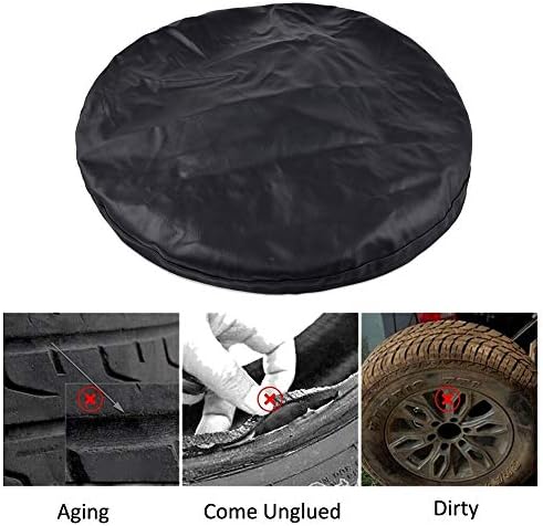 ESUPPORT Spare Tire Cover 14" inch Wheel Tyre Protector - Image 3