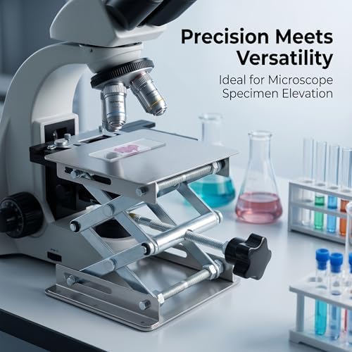 2 Pack Stainless Steel Lab Jack Stand 4x4, Mini Lab Scissor Jack Lift Table - Image 5