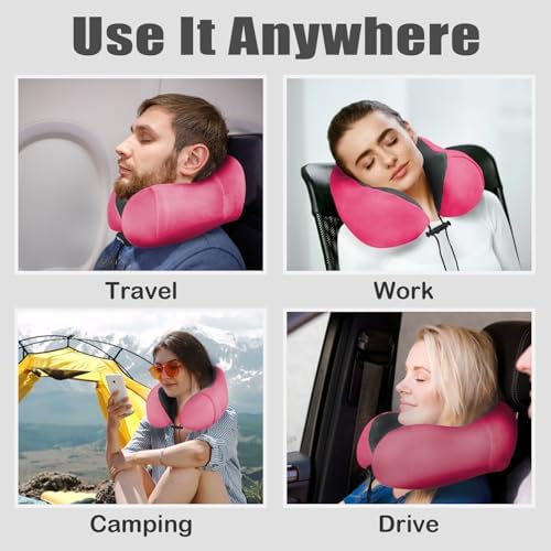 Travel Pillow, Memory Foam Neck Pillow - Image 6