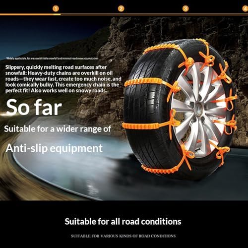 2026 New Tire Traction Straps, 10/20/30/40 PCS Universal Reusable Emergency - Image 5