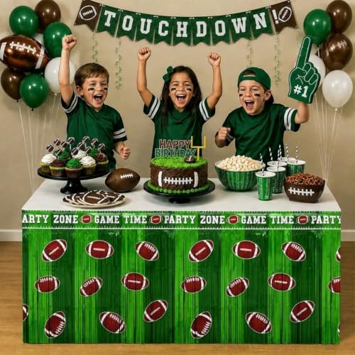 Football Party Decorations Football Fringe Table Skirt - Image 2