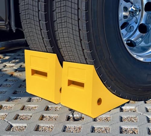 Mytee Products 4 Pack Polyurethane Medium Wheel Chock W/Mounting Holes - Image 6